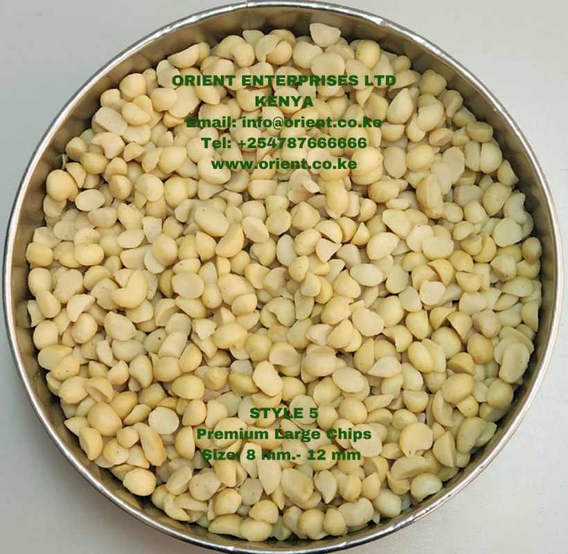 Macadamia Kernel Style 5(Size 8mm-12mm). from Kenya